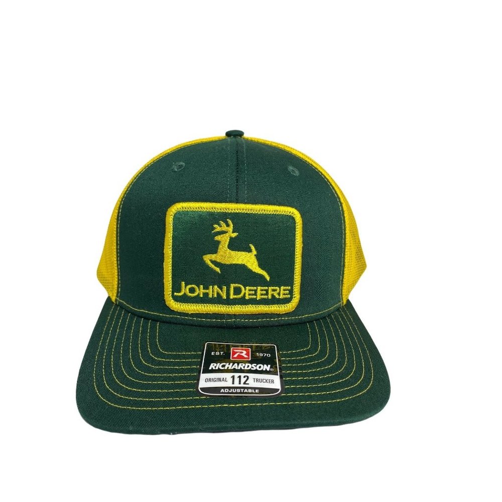 John Deere Vintage Style Trucker Hat, John Deere logo Patch  Richardson …